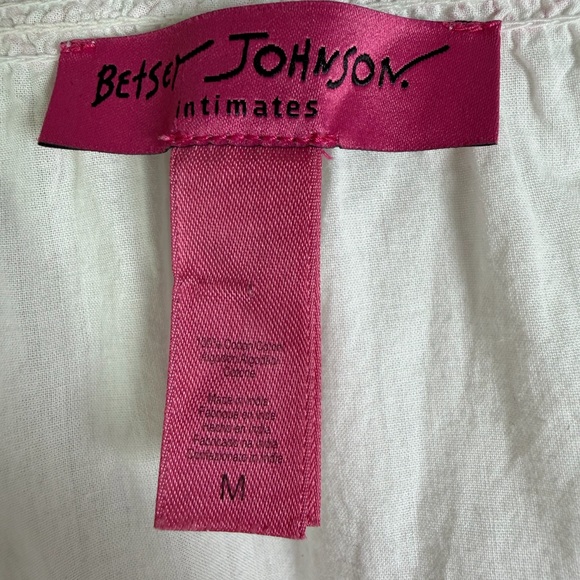 Vintage Betsey Johnson Women’s Y2K Coquette Peasant Dress Rose Embroidery Sz M - Picture 8 of 12